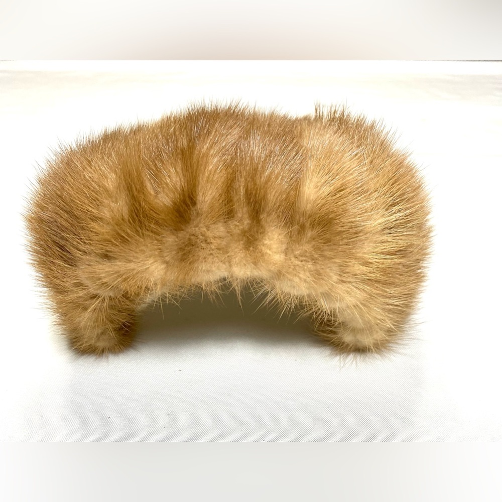 HAT Christine Original 1950s Mink Hat Vintage Headband Style Light brown Mink - Picture 12 of 12